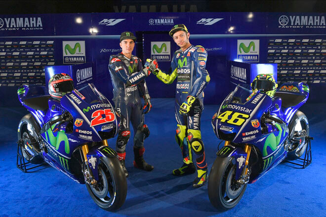The Movistar Yamaha Motogp Team Unveils 2017 Lineup In Madrid Yamaha Motor New Zealand