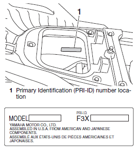 Primary Identification number location
